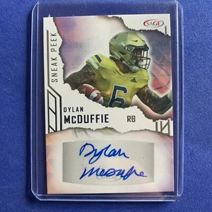 2023 SAGE Low Series - Sneak Peek Autographs Red #SPA-DM Dylan McDuffie (AU, RC) - Picture 1 of 2