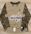 NEW Authentic Adidas Washington Capitals Military Appreciation Camo Jersey sz 56