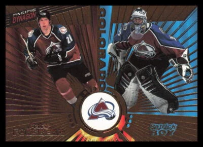 1997-98  Pacific Dynagon #138 Peter Forsberg / Patrick Roy - Image 1 of 2