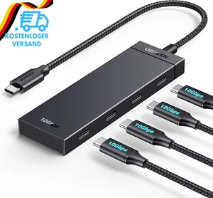 UGREEN USB C Hub 10 Gbps, Adapter Mit 4*USB C 3.2 Ports, Hochgeschwindigkeits US - Bild 1 von 12