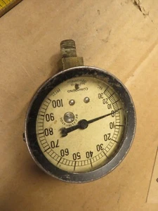VACUUM PRESSURE COMPOUND GAUGE JAMES P MARSH -30 to 100 PSI - Picture 1 of 4