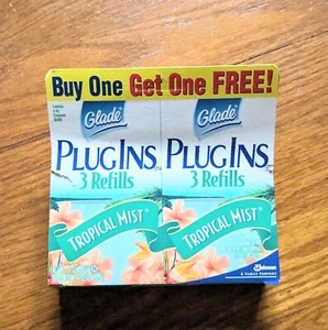 Ersatz Plugins Glade Tropical Mist 6 Nachfüllpackungen Lufterfrischer Vintage eingestellt - Bild 1 von 1