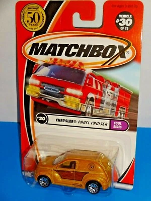 Matchbox 2002 Cool Rides Series #30 Chrysler Panel Cruiser Gold w/ 50th Logo - Image 1 of 2