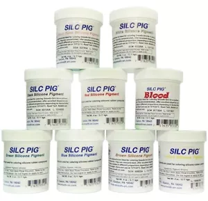 Smooth-On Silc Pig 4 oz - Silicone Colorants All Colors - for Platinum Silicones - Picture 1 of 21