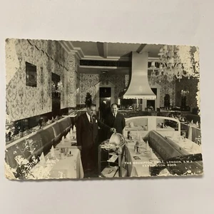 Postal RPPC The Brompton Grill London Restaurant Interior Kensington - Imagen 1 de 4
