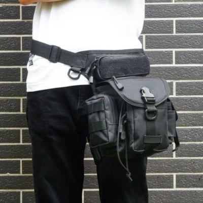 Men's Military Adjustable Tactical Drop-Leg Gun Holster Utility Bag Pistol Pouch - Image 1 of 4