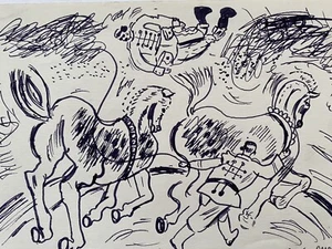 Circus Drawing By Earl Mayan - Picture 1 of 5