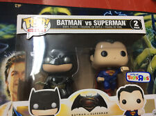 Funko POP Heroes Batman Vs Superman 2 Pack Toys R Us Exclusive DC Vinyl Metallic