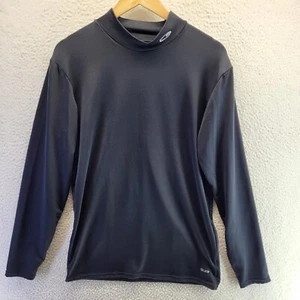 C9 Champion Shirt Boys XL Black Mock Logo Stretch Long Sleeve Pullover - Picture 1 of 16