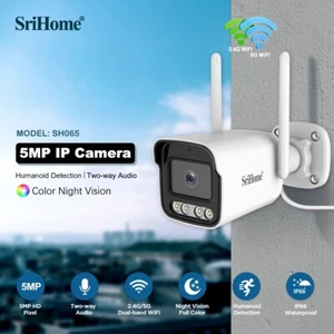 SH035-S wifi LED INFRAROSSI-LUMINOSI 5.0 Mp HD ONVIF P2P MicroSD Audio in/out - Imagen 1 de 16