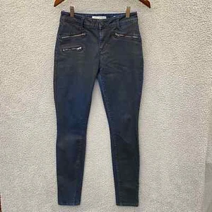 Bullhead Denim Jeans Damen 7 blau Skinny Moto Reißverschlüsse Grunge - Bild 1 von 15