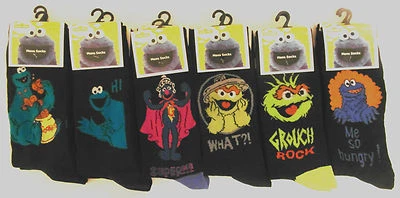 SESAME STREET - Men's Funny/Comic/Character Design Socks Size UK 6-11