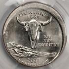 2007 Pcgs Ms62 Off Center Montana Quarter Mint Error Super Rare Date