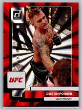 2023 Donruss UFC Holo Red Laser /75 #170 Dustin Poirier