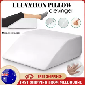Memory Foam Leg Elevation Pillow Bed Sofa Wedge Raiser Support Cushion Bamboo - Picture 1 of 13