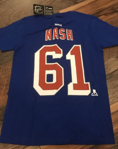 NHL New York Rangers Rick Nash shirt (Kids small - 8 years) Reebok 100% cotton Cover