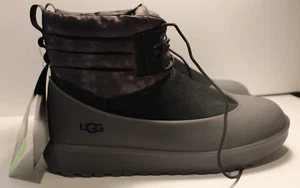 UGG CLASSIC MINI LACE-UP WEATHER SMOKESCREEN SNOW BOOTS MEN SIZE 10 NEW - Picture 1 of 5