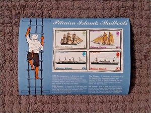 PITCAIRN ISLANDS MINIATURE SHEET 1975 MAILBOATS - Picture 1 of 2