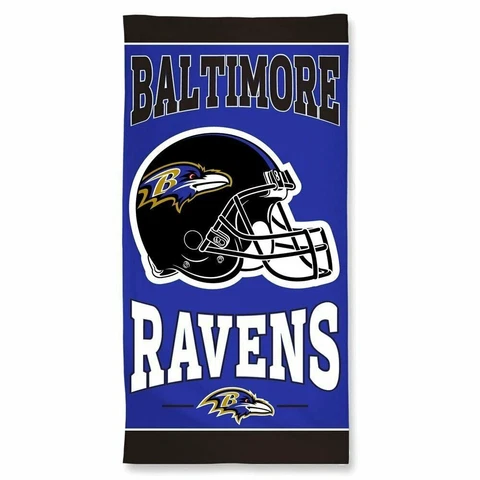 NFL Baltimore Ravens 30" x 60" Beach Towel Cover