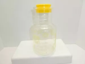 Vintage Pyrex USA 2 qt fetta di limone limonata O.J. Brocca caraffa barattolo con coperchio 7520 - Foto 1 di 7