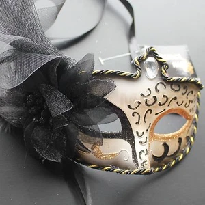 Venetian Floral Masquerade Mask 8+Colors Party Prom Mardi Gras Halloween Costume - Picture 1 of 9