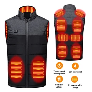 Wärmeweste Heiz 11-Zonen-Heiz Beheizt Weste Thermoweste USB Jacke Betriebene - Bild 1 von 15