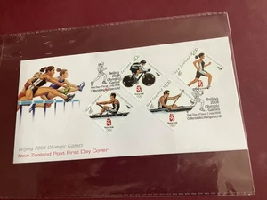 2008 - New Zealand - Beijing Olympic Games First Day Cover - Picture 1 of 2