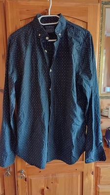 John Lewis Mens Long Sleeve Shirt Medium Blue - Image 1 of 4
