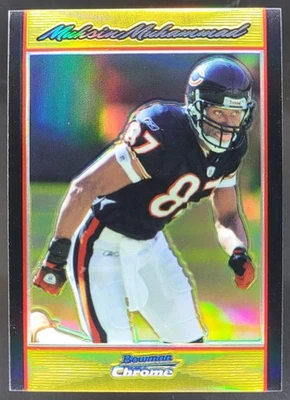 2007 Bowman Chrome Muhsin Muhammad Gold Refractor /50 #BC195 Chicago Bears MV - Image 1 of 4