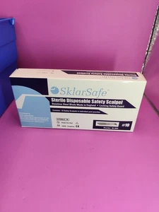 scrapel di sicurezza monouso sterile sklarsafe #10 confezione da 10 - Foto 1 di 3