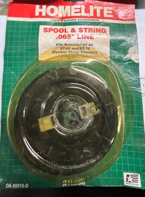 NOS Homelite Jacobsen Spool & String. Part DA-95916-C. For Homelite ST-40, ST-60 - Image 1 of 2