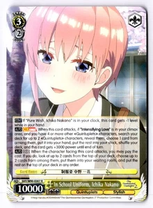 In School Uniform, Ichika Nakano Rare The Quintessential Quintuplets 2 5HY/W90-E - Picture 1 of 2