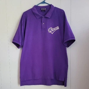Vintage Fruit Of The Loom NFL Ravens Herren Shirt XL Lila Polo - Bild 1 von 4