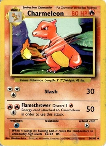Charmeleon Uncommon Base Set 024/102 MP - Picture 1 of 2