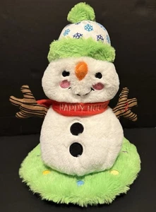 Musikalischer Schneemann spielt "Wunderbarste Zeit" 15" T Kuschel Scheune Dekor *FUNKTIONIERT* - Bild 1 von 16