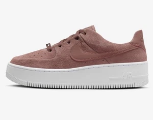 Nike Air Force 1 AF1 Sage Low Rosso Seppia-Bianco Donna Tg 12 Rare! [AR5339-204] - Foto 1 di 17
