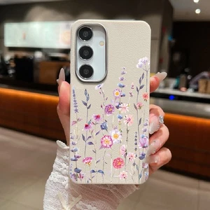 Floral Soft Phone Case For Samsung S25 S24 S23 S22 A16 A36 TPU Shockproof Cover - Picture 1 of 17