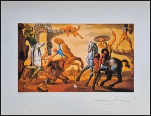 SALVADOR DALI *Battle Around a...*65 x 50 cm*signed lithograph*limited # 53/1000 - Bild 1 von 8