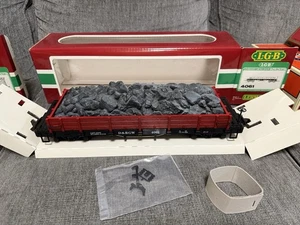 LGB G Scale 4061 Denver Rio Grande Western Low Side Wood Gondola W/Load LN/OB - Picture 1 of 8