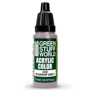 Green Stuff World Acrylic Color Paint - STARSHIP GREY 17ml - Picture 1 of 2