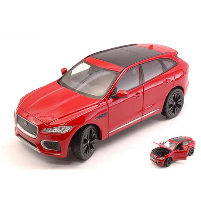JAGUAR F-PACE (X761) 2016 RED 1:24 Welly Auto Stradali Modellino Nuovo - Immagine 1 di 3