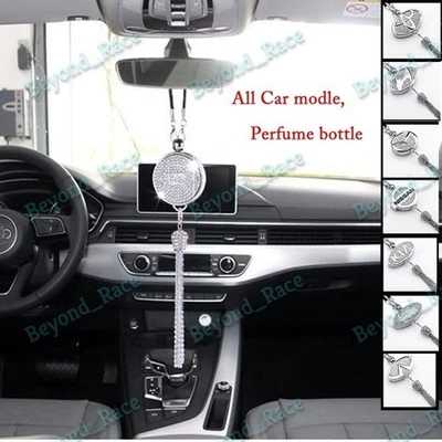 Universal CAR diamond logo Perfume Air Freshener Rearview Mirror Perfume Pendant - Image 1 of 4