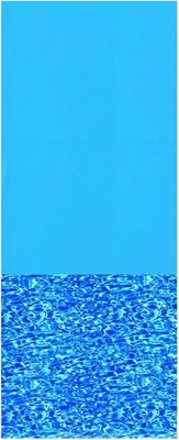 48-52in Above Ground Pool Cover, 18ft Round 20-Gauge Blue Vinyl Liner Foto 1 de 4