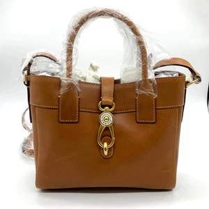 Dooney & Bourke Florentine Leather Amelie Tote Women Natural Handbags - Picture 1 of 19