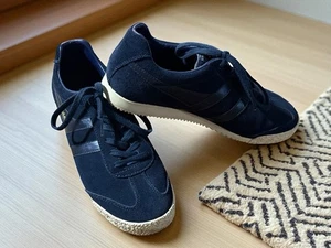 Gola CLA 974 Hombres Cuero Azul Gamuza Con Cordones Estilo de Vida Tenis Zapatos Talla 8 - Imagen 1 de 10