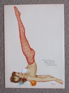VARGAS GIRL PINUP PAGE 1966 Playboy Magazine My Boss Said 1960's HTN32 - Picture 1 of 1