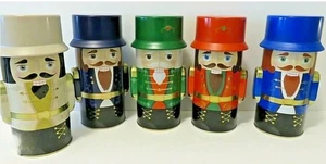 Neu Harry London 5er Set Nussknacker Spielzeug Soldat Dosen Behälter - Bild 1 von 3