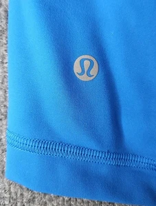 Lululemon Women's Wunder Train High Rise Bike Shorts 6" Inseam Size 10 Blue - Picture 1 of 7