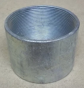 Conduit Coupling 4in Steel Threaded - Picture 1 of 3