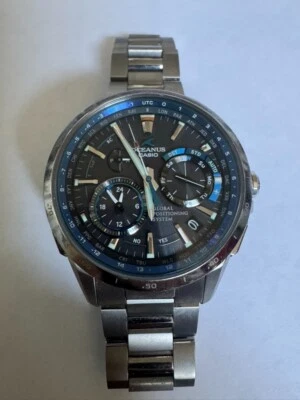 Casio Oceanus 5412 OCW-G1000 Titanium Solar Powered Radio Watch - Image 1 of 4